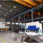 New Success Install 4000mm x 320 ton 7+1 Axis Hybrid Servo CNC Press Brake in Busan of South Korea