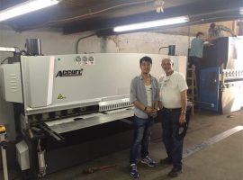 Cyprus Client Visit Press Brake Machine And Shearing Machine in Our Factory
