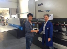 Cyprus Client Visit Press Brake Machine And Shearing Machine in Our Factory